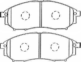 Aisin B1N036 - Brake Pad Set, disc brake autospares.lv