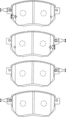 Aisin B1N079 - Brake Pad Set, disc brake autospares.lv