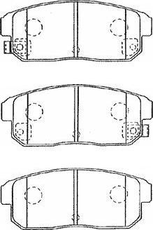 Aisin B2N040 - Brake Pad Set, disc brake autospares.lv