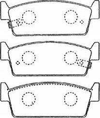 Aisin B2N056 - Brake Pad Set, disc brake autospares.lv