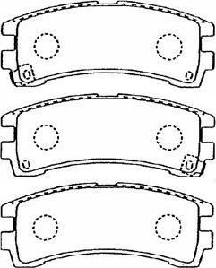 Aisin B2N050 - Brake Pad Set, disc brake autospares.lv