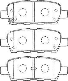 Aisin B2N064 - Brake Pad Set, disc brake autospares.lv