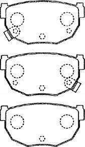 AISIN B2N016 - Brake Pad Set, disc brake autospares.lv