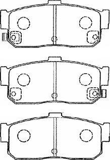 Aisin B2N022 - Brake Pad Set, disc brake autospares.lv