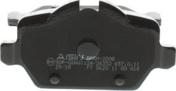 AISIN BPBM-2008 - Brake Pad Set, disc brake autospares.lv