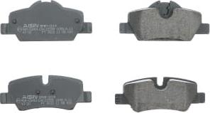 Aisin BPBM-2019 - Brake Pad Set, disc brake autospares.lv