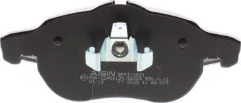 AISIN BPFI-1021 - Brake Pad Set, disc brake autospares.lv