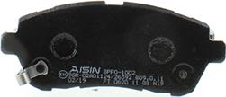 AISIN BPFO-1002 - Brake Pad Set, disc brake autospares.lv