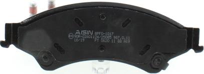 AISIN BPFO-1017 - Brake Pad Set, disc brake autospares.lv