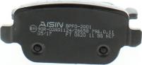 AISIN BPFO-2001 - Brake Pad Set, disc brake autospares.lv