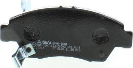 AISIN BPHO-1001 - Brake Pad Set, disc brake autospares.lv