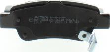 AISIN BPHO-2004 - Brake Pad Set, disc brake autospares.lv