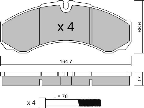 Aisin BPIV-1002 - Brake Pad Set, disc brake autospares.lv