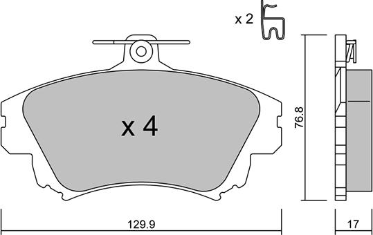 Aisin BPMI-1006 - Brake Pad Set, disc brake autospares.lv