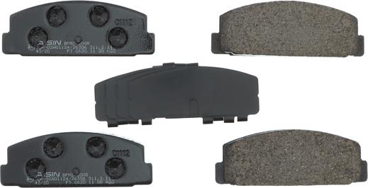 Aisin BPMZ-2008 - Brake Pad Set, disc brake autospares.lv