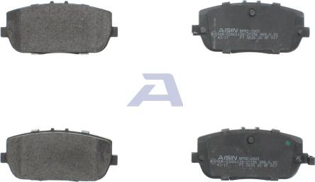 AISIN BPMZ-2003 - Brake Pad Set, disc brake autospares.lv