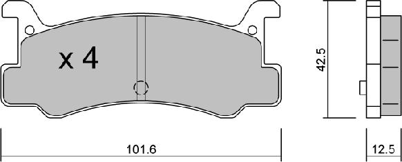 Aisin BPMZ-2002 - Brake Pad Set, disc brake autospares.lv