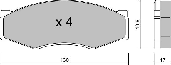 Aisin BPNI-1911 - Brake Pad Set, disc brake autospares.lv