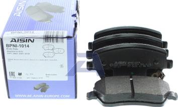 AISIN BPNI-1014 - Brake Pad Set, disc brake autospares.lv