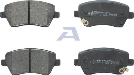 AISIN BPNI-1014 - Brake Pad Set, disc brake autospares.lv