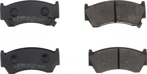 AISIN BPNI-1012 - Brake Pad Set, disc brake autospares.lv