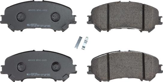 AISIN BPNI-1022 - Brake Pad Set, disc brake autospares.lv