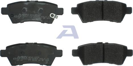 Aisin BPNI-2008 - Brake Pad Set, disc brake autospares.lv
