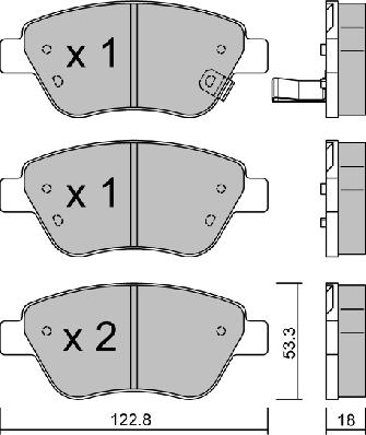 AISIN BPOP-1001 - Brake Pad Set, disc brake autospares.lv