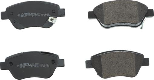 Aisin BPOP-1021 - Brake Pad Set, disc brake autospares.lv