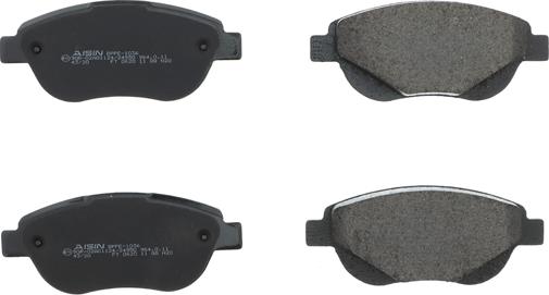 AISIN BPPE-1036 - Brake Pad Set, disc brake autospares.lv