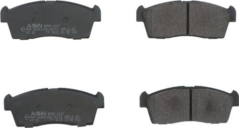 AISIN BPPE-1027 - Brake Pad Set, disc brake autospares.lv