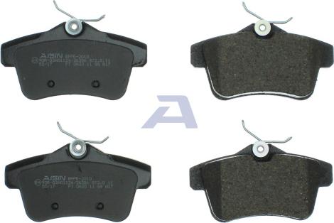 Aisin BPPE-2010 - Brake Pad Set, disc brake autospares.lv