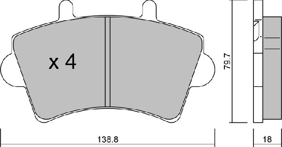 Aisin BPRE-1005 - Brake Pad Set, disc brake autospares.lv