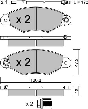 Aisin BPRE-1007 - Brake Pad Set, disc brake autospares.lv