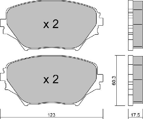 Aisin BPTO-1924 - Brake Pad Set, disc brake autospares.lv