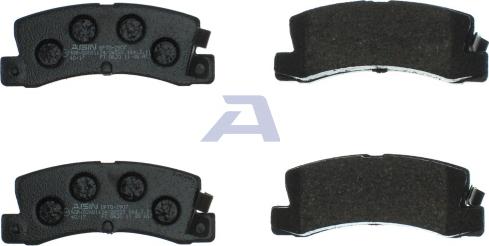 AISIN BPTO-2907 - Brake Pad Set, disc brake autospares.lv