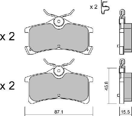 Aisin BPTO-2009 - Brake Pad Set, disc brake autospares.lv