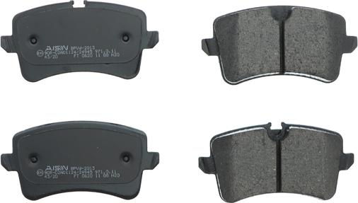 Aisin BPVW-2013 - Brake Pad Set, disc brake autospares.lv