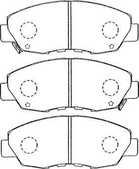 Aisin C1N035 - Brake Pad Set, disc brake autospares.lv