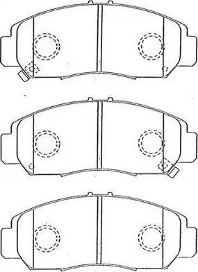 Aisin C1N030 - Brake Pad Set, disc brake autospares.lv