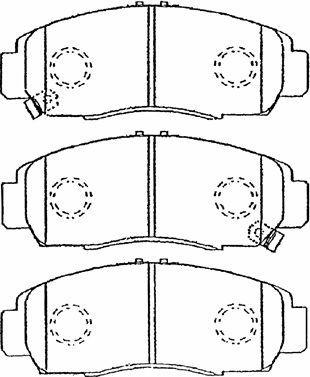 Aisin C1N026 - Brake Pad Set, disc brake autospares.lv