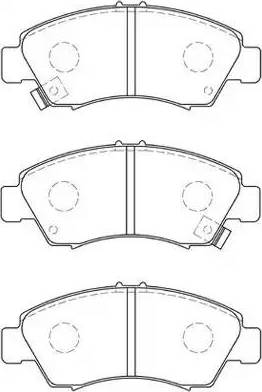 AISIN C1N020 - Brake Pad Set, disc brake autospares.lv