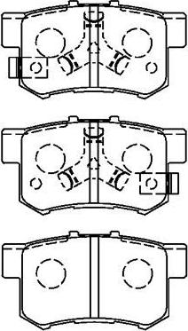 Aisin C2N061 - Brake Pad Set, disc brake autospares.lv