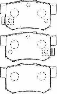 AISIN C2N015 - Brake Pad Set, disc brake autospares.lv