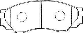 Aisin D1N042 - Brake Pad Set, disc brake autospares.lv