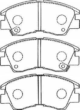 AISIN D1N033 - Brake Pad Set, disc brake autospares.lv