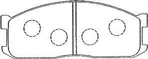 Aisin E1N008 - Brake Pad Set, disc brake autospares.lv