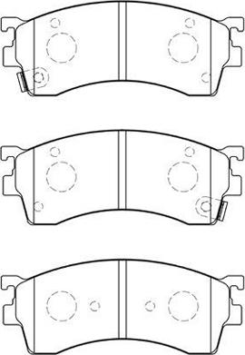 Aisin E1N026 - Brake Pad Set, disc brake autospares.lv