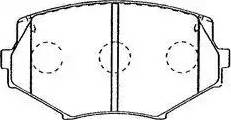 Aisin E1N022 - Brake Pad Set, disc brake autospares.lv