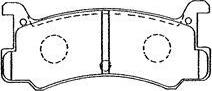 Aisin E2N032 - Brake Pad Set, disc brake autospares.lv